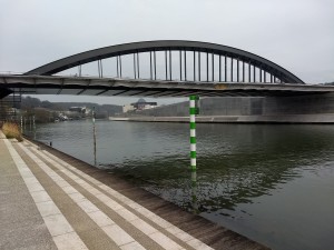Le nouveau pont Seibert qui relie l’île Seguin à Meudon